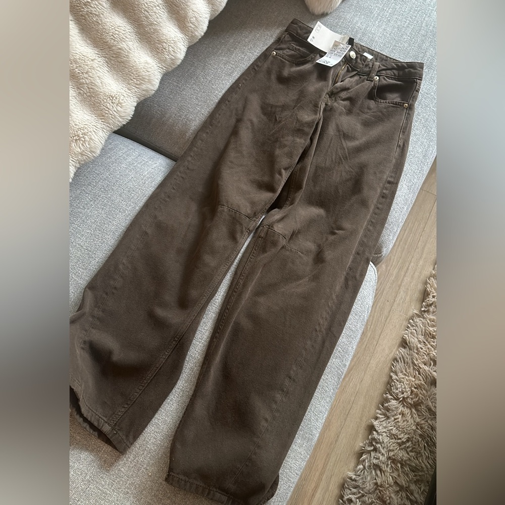 H&M Brown Flare & Wide Leg Jeans
